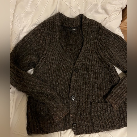 Isabel Marant brown chunky knit cardigan - mohair franck cardigan - Picture 2 of 6